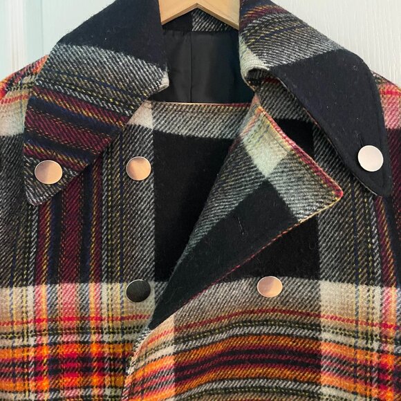 Raf Simons for Calvin Klein 205W39NYC x Pendleton Wool Fringe Coat - Size 2 - Picture 5 of 11